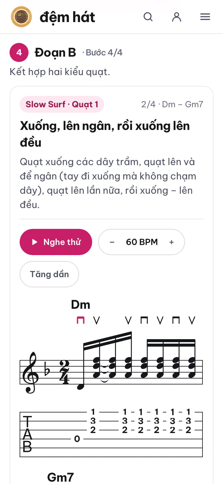 Đoạn B: Quạt 1 và Quạt 3.